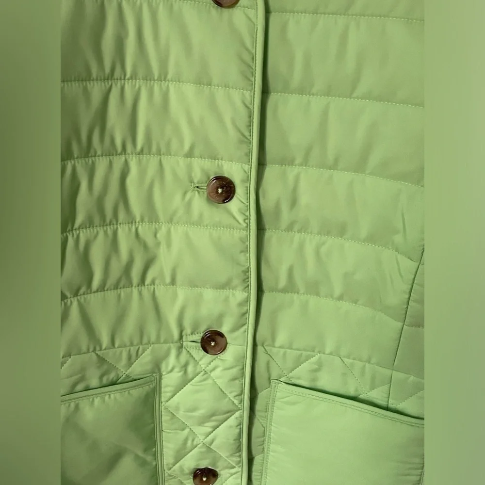 ✨HP✨ NWT Talbot’s Lime Green Quilted Button Up Jacket Sz XS - Picture 6 of 9